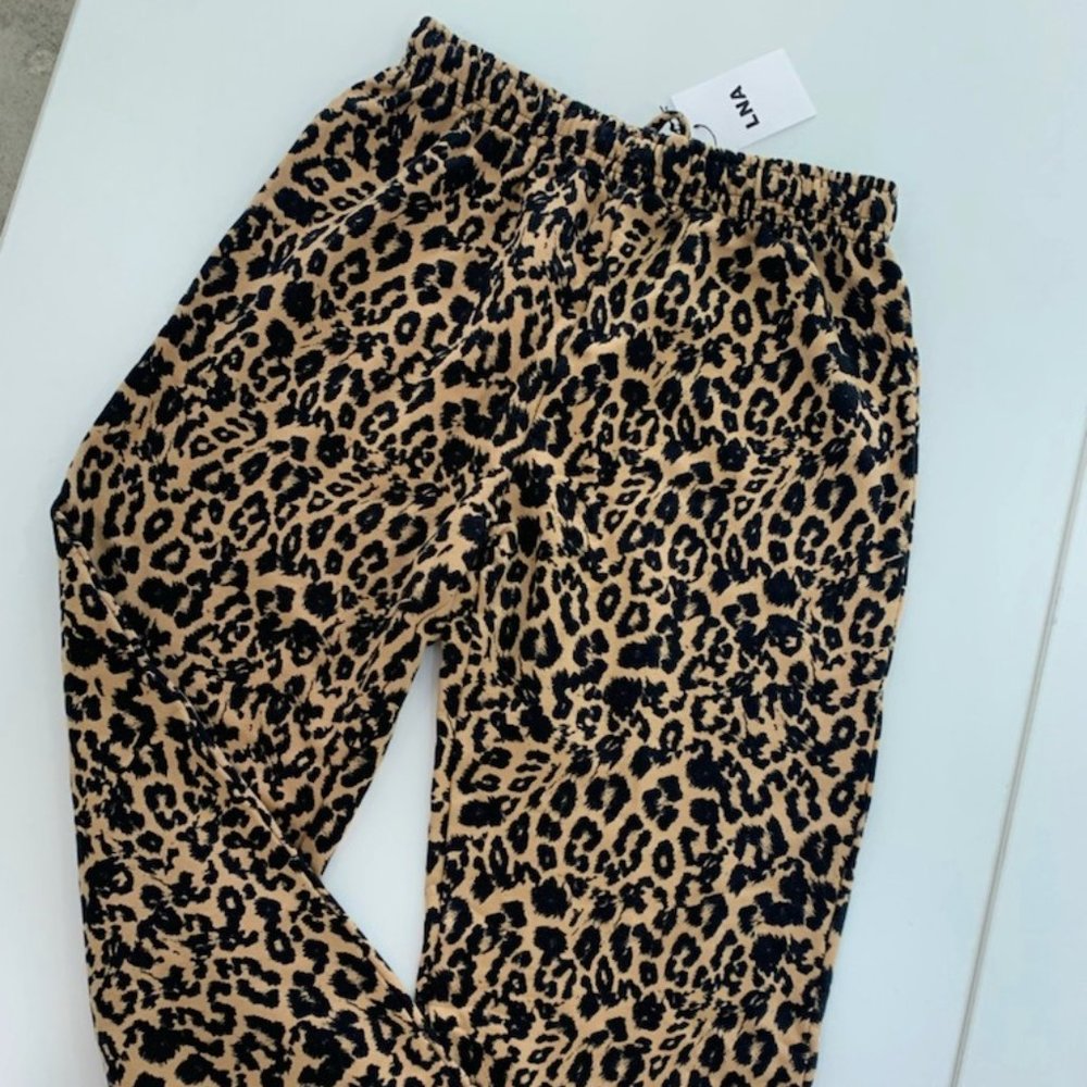 LNA Leopard Terry Sweatpant